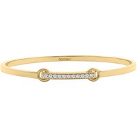 Laurel Bar Bangle - 18k Rose Gold Plated