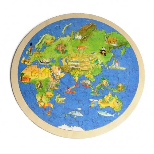 Goki - Puzzel wereldbol