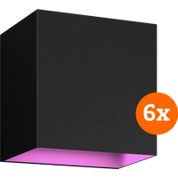 Philips Hue Resonate Downward White and Color - zwart 6-pack