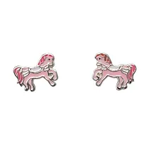 Oorbellen paardje roze - By Nikki