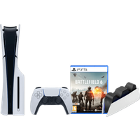 PlayStation 5 Slim Disc Edition + Battlefield 6 + Oplaadstation