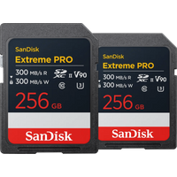 SanDisk MicroSDXC Extreme 256GB 300MB/s Duo Pack