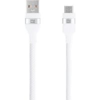 BlueBuilt Usb A naar Usb C Kabel 1,5m Nylon Wit