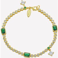 Eugenié Crystal Tennis Bracelet - 18k Gold Plated