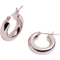 Holly Hollow Hoops - 18k Rose Gold Plated