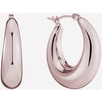 Large Puffy Hoops - 18k Rose Gold Plated