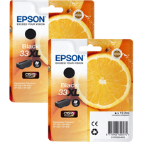 Epson 33XL Cartridge Zwart Duo Pack