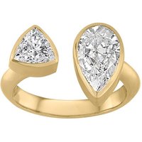 Lily-Rose Open Ring - Rhodium Plated / 7