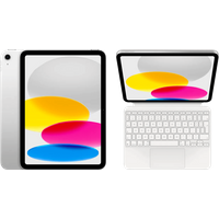 Apple iPad (2025) 11 inch 256GB Wifi Zilver + Apple Magic Keyboard Folio QWERTY Wit
