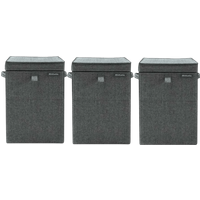 Brabantia Wasboxen Pepper Black Triple Pack