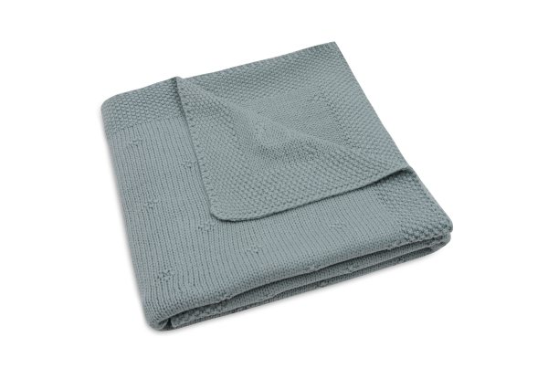 Jollein - Deken Wieg 75X100cm Cosy Knit Sea Green