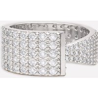 Monet Asymmetrical Ring - 7 / Rhodium Plated