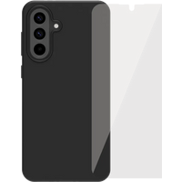 BlueBuilt  Samsung Galaxy A56 Back Cover Zwart + BlueBuilt screenprotector Glas