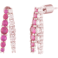 Séraphine Double Hoop Earrings - 18k Rose Gold Plated