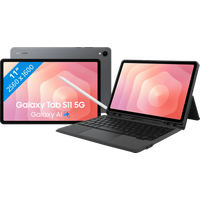 Samsung Galaxy Tab S11 11 inch 128GB Wifi + 5G Grijs EE + BlueBuilt Toetsenbordhoes QWERTY