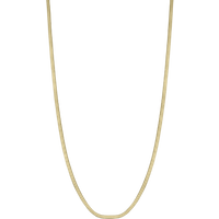 Georgia Herringbone Gold Chain Necklace - 16"
