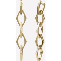 Maél Chain Link Earrings - 18k Rose Gold Plated Brass