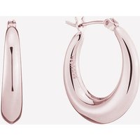 Puffed Hoop Earrings - 18k Rose Gold Plated