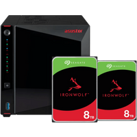 ASUSTOR AS5404T + Seagate Ironwolf 16TB (2x8TB)