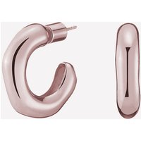 Lya Bubble Hoop Earrings - 18k Rose Gold Plated Brass