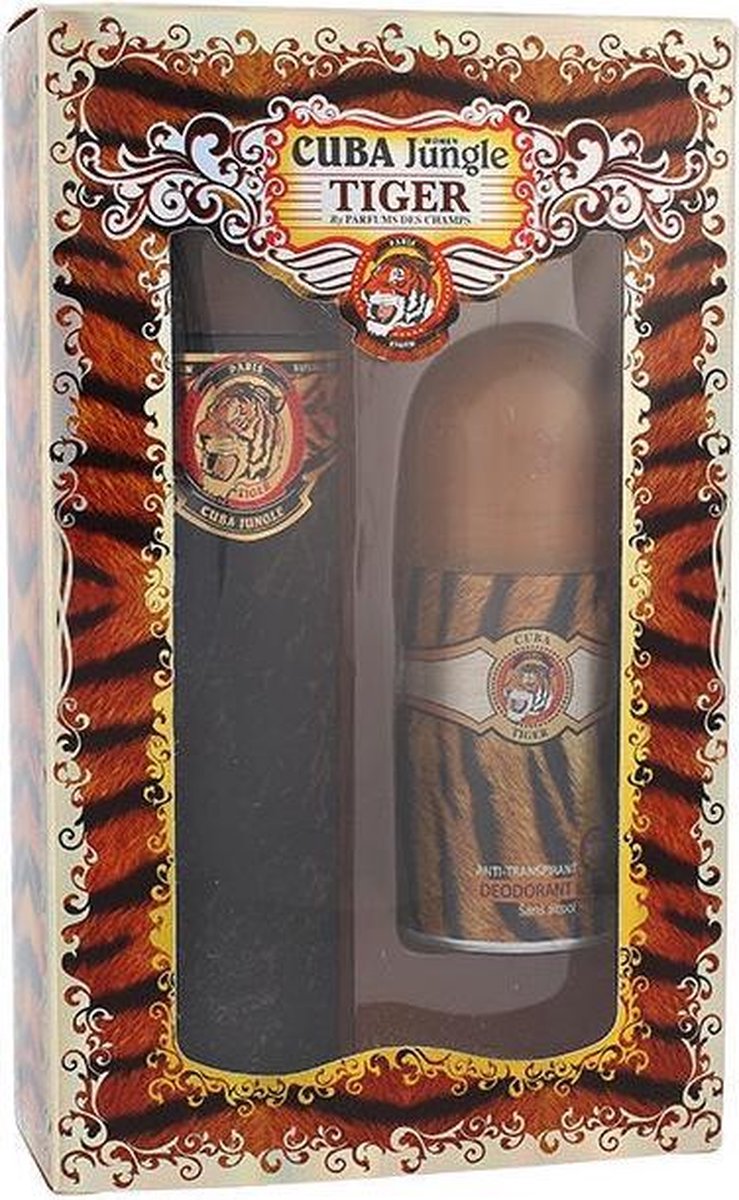 SET Cuba Jungle Tiger EDP 100ml + DEO ROLL-ON 50ml - Eau De Parfum - 100ML