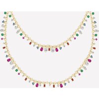 Noemi Colorful Beaded Necklace - 18k Gold Plated