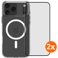 BlueBuilt Protective Back Cover MagSafe iPhone 17 Pro Max + Screenprotector Duo Pack