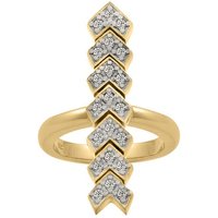 Lorin Gold Ring With Stones - 18k Gold Plated Brass / 7