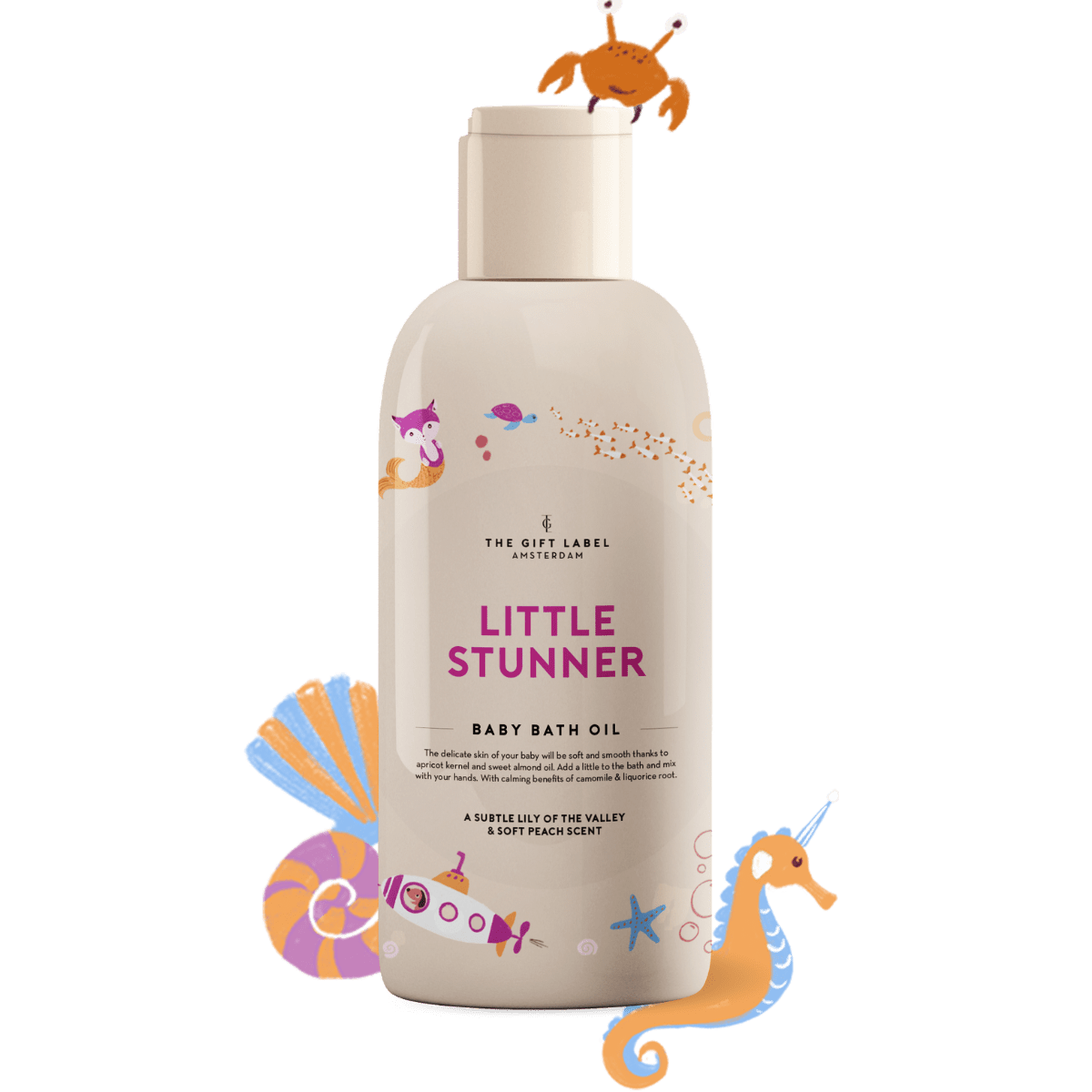 The Gift Label - Baby Bath Oil 150ml - Little Stunner - Girls