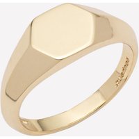 Mabel Blank Signet Ring - 18k Gold Plated / 6