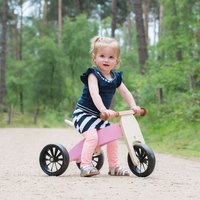 Bandits and Angels Smart Bike 4in1 retro pink - Houten loopfiets driewieler vanaf 1 jaar