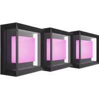 Philips Hue Econic muurlamp White and Color Zwart modern 3-pack