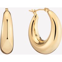 Large Puffy Hoops - 18k Gold Plated