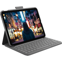 Logitech Slim Folio Apple iPad (2025/2022) Toetsenbord Hoes QWERTY