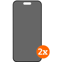 BlueBuilt Apple iPhone 16 Pro Privacy Filter Screenprotector Glas Duo Pack