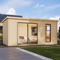 Modano – Modern houten tuinhuis met verstelbare glazen gevel en Scandinavisch design | Modano 7