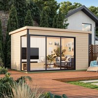 Modano – Modern houten tuinhuis met verstelbare glazen gevel en Scandinavisch design | Modano 6
