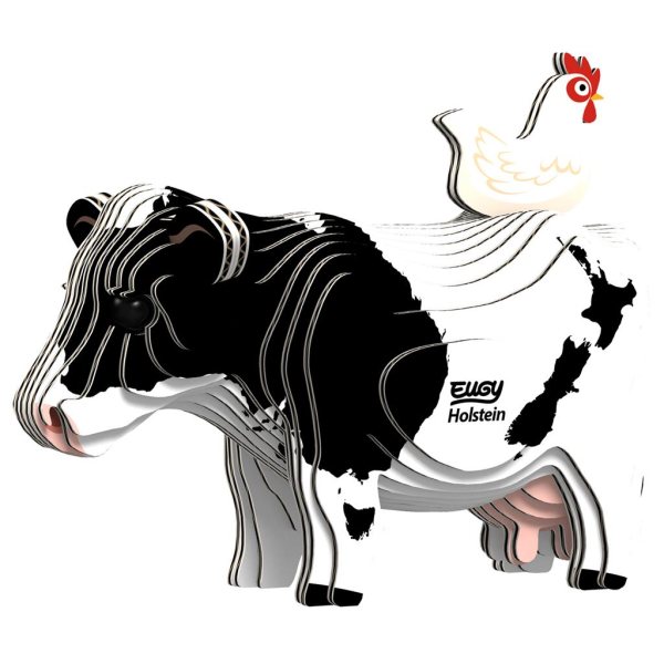 Eugy Holstein Friese Koe 3D Puzzel | Eco Speelgoed 6+