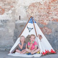 Speeltent vanaf 3 jaar tipi tent Buffalo - Bandits and Angels