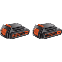 BLACK+DECKER 18V 2,0 Ah Accu 2-pack
