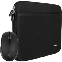 BlueBuilt Laptophoes 33 cm 14 inch S Zwart + Tradendum Muis