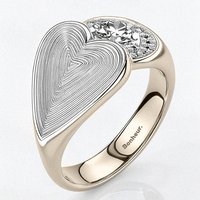Simone Big Heart Ring - 18k Gold Plated / 7