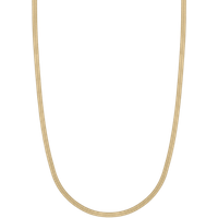 Marena Gold Herringbone Flat Chain Necklace - 18"