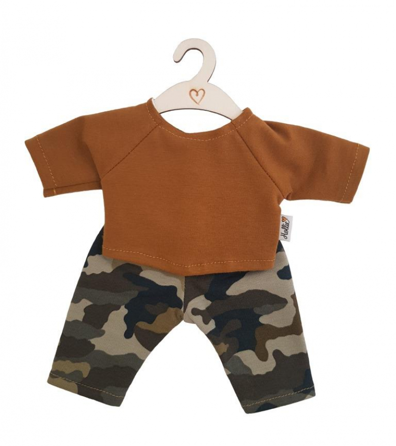 Poppenbroek en shirt camouflage - Hollie