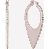 Violette Large Pave Hoop Earrings - Rose Gold Plated