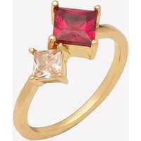 Marion Gold Stone Ring - 18k Gold Plated / 8