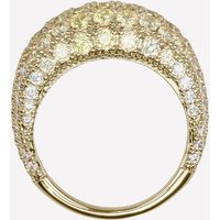 Cybele Pave Dome Ring - 7 / 18k Gold Plated Brass