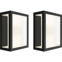 Philips Hue Impress muurlamp White and Color zwart breed duo pack