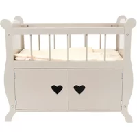 Poppenbed Sweetheart sand hout incl. beddengoed vanaf 3 jaar - Bandits and Angels