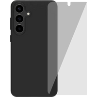 BlueBuilt Samsung Galaxy S25 FE Back Cover Zwart + Screenprotector Glas